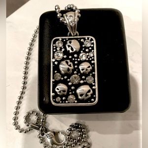 Harley Davidson Scull necklace with pendant